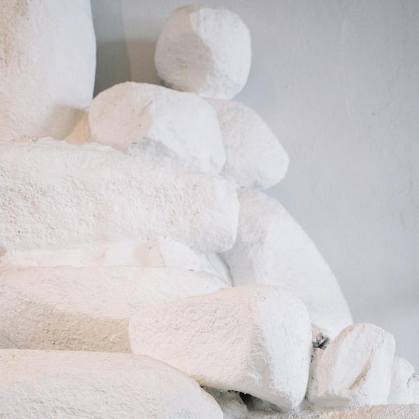 A stack of smooth stones balanced on top of each other.